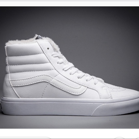 Vans Old Skool White High Tops - Picture 2 of 3